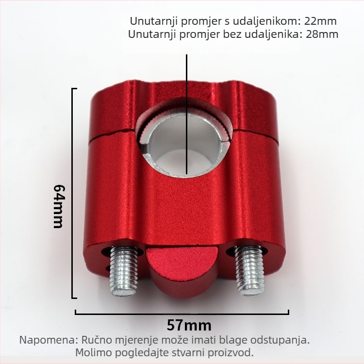 Adapter dizanja upravljača motocikla, univerzalna kompatibilnost, marka py, model Bbt-0806, prilagodljiv, za fiksni upravljač