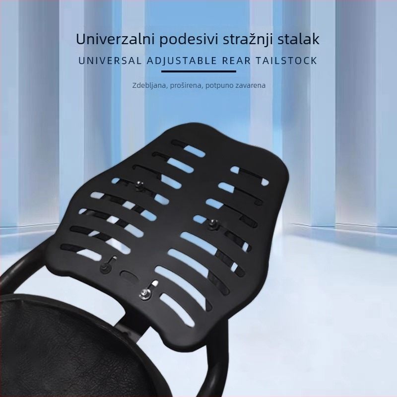 Zadnja polica za električno vozilo s ojačanim naslonom, univerzalna kompatibilnost, izrađena od željezne ploče, Ke Meng, pogodna za dostavu
