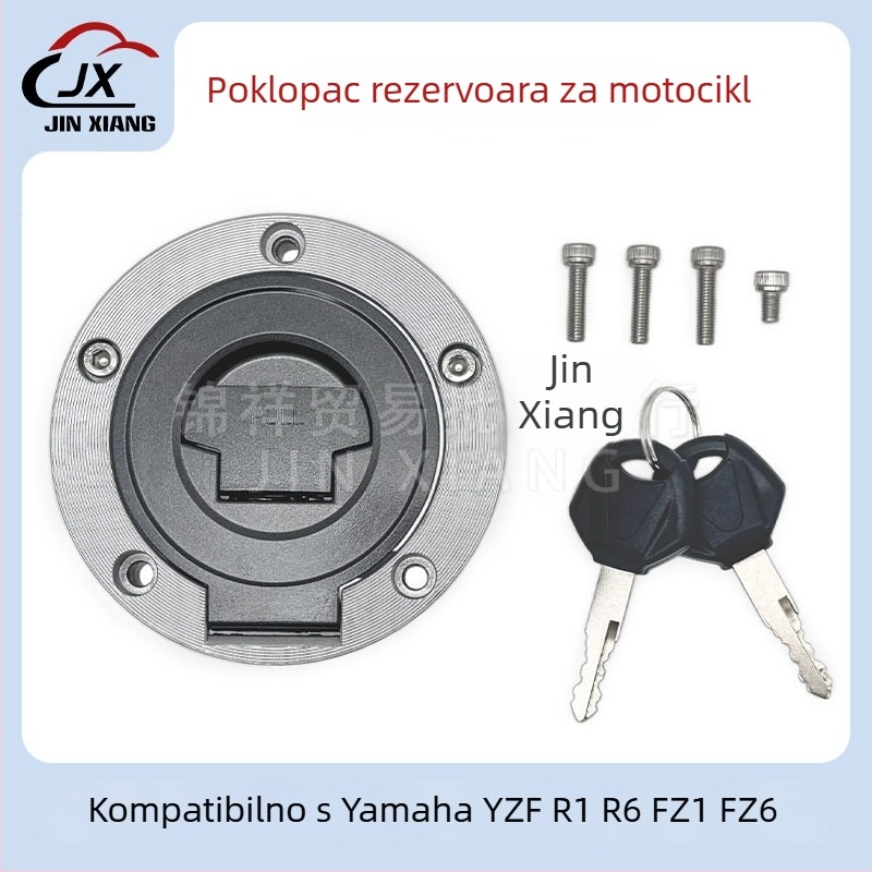 Poklopac spremnika goriva za motocikl s ključem, Gen-2, kompatibilan s Yamaha R1 YZF R6, branda JX