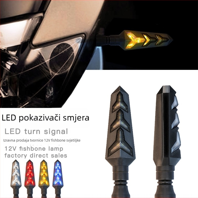 Univerzalni set svjetala za signalizaciju motocikla i dnevno svjetlo, marka Dario, model Wen-CC-001, kompatibilan s općim motociklima, Harley i cruisers