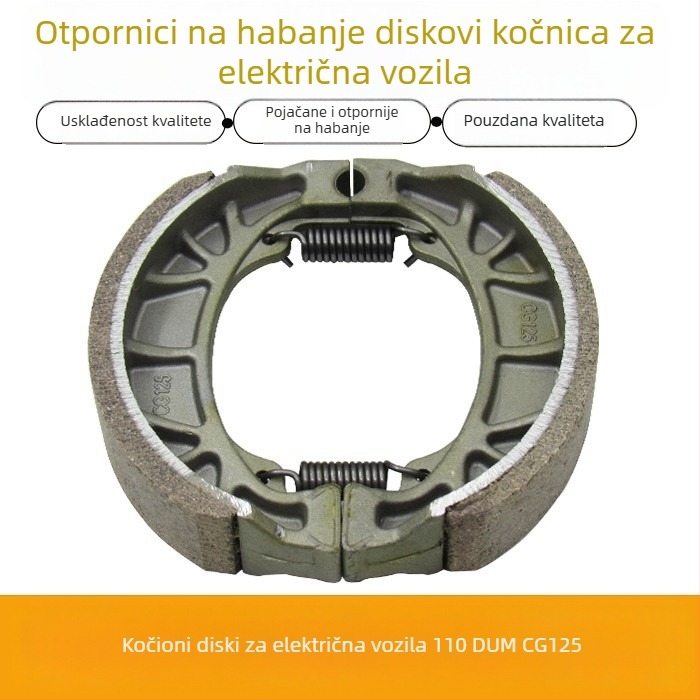 GP CG125 aluminijske kočione pločice za stražnju kočnicu