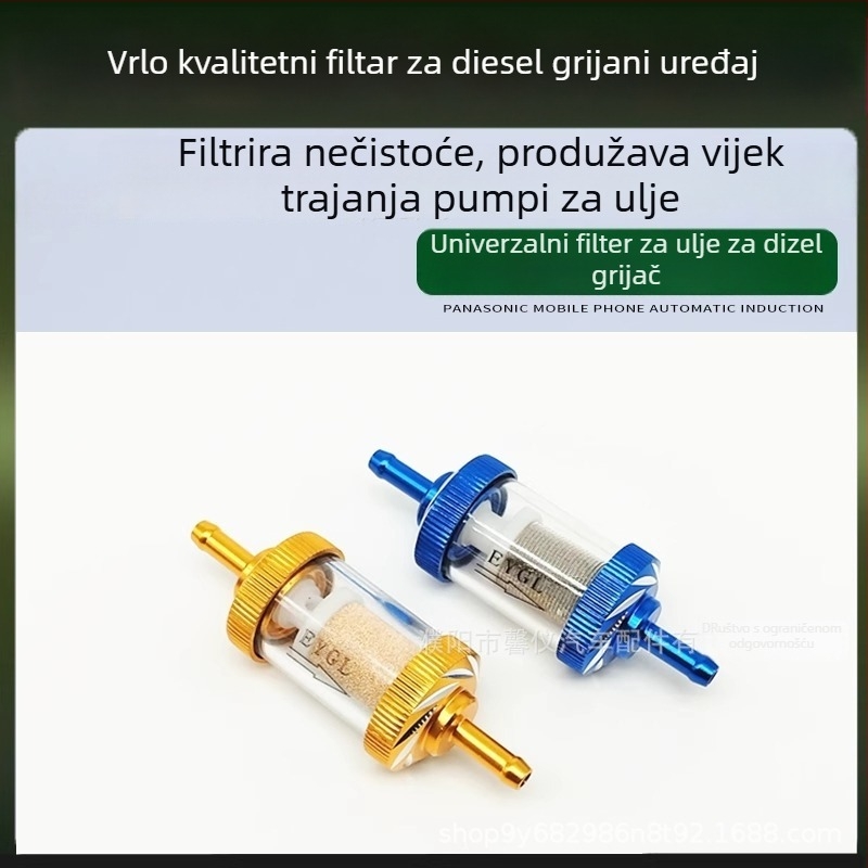 Filter ulja za dizelski grijač s odvajačem ulja i vode – Pribor za parkiranje, Model Modified alloy gasoline cup, Kompatibilan s motociklom i kamionom, Kod proizvoda 2341
