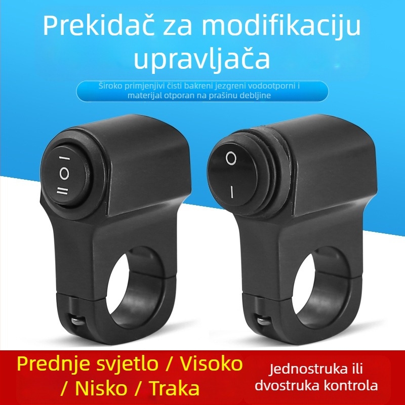 Penwei A01 3-linijski prekidač upravljača za retrofitting motocikala, opća primjenjivost