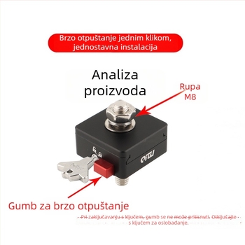 LED nosač reflektora s protivkrađnim mehanizmom brzog otpuštanja, za automobile i motocikle, aluminijski spoj