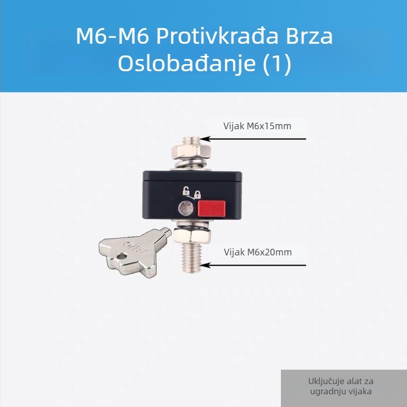 LED nosač reflektora s protivkrađnim mehanizmom brzog otpuštanja, za automobile i motocikle, aluminijski spoj