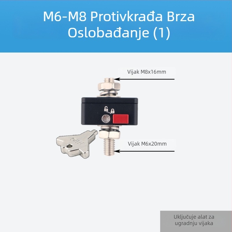 LED nosač reflektora s protivkrađnim mehanizmom brzog otpuštanja, za automobile i motocikle, aluminijski spoj