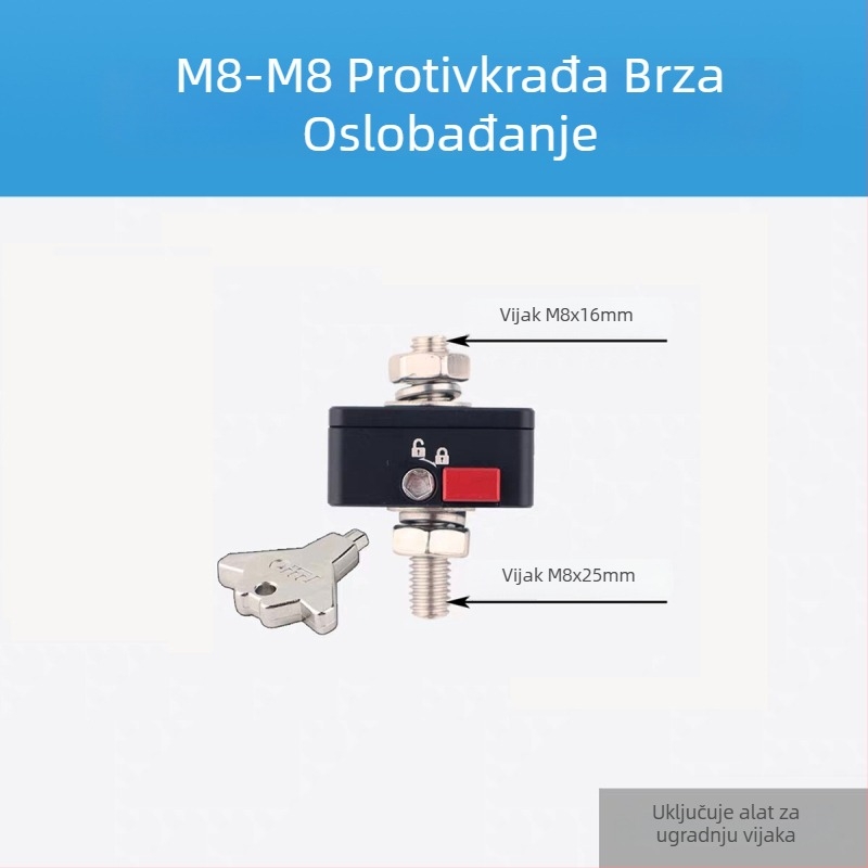 LED nosač reflektora s protivkrađnim mehanizmom brzog otpuštanja, za automobile i motocikle, aluminijski spoj