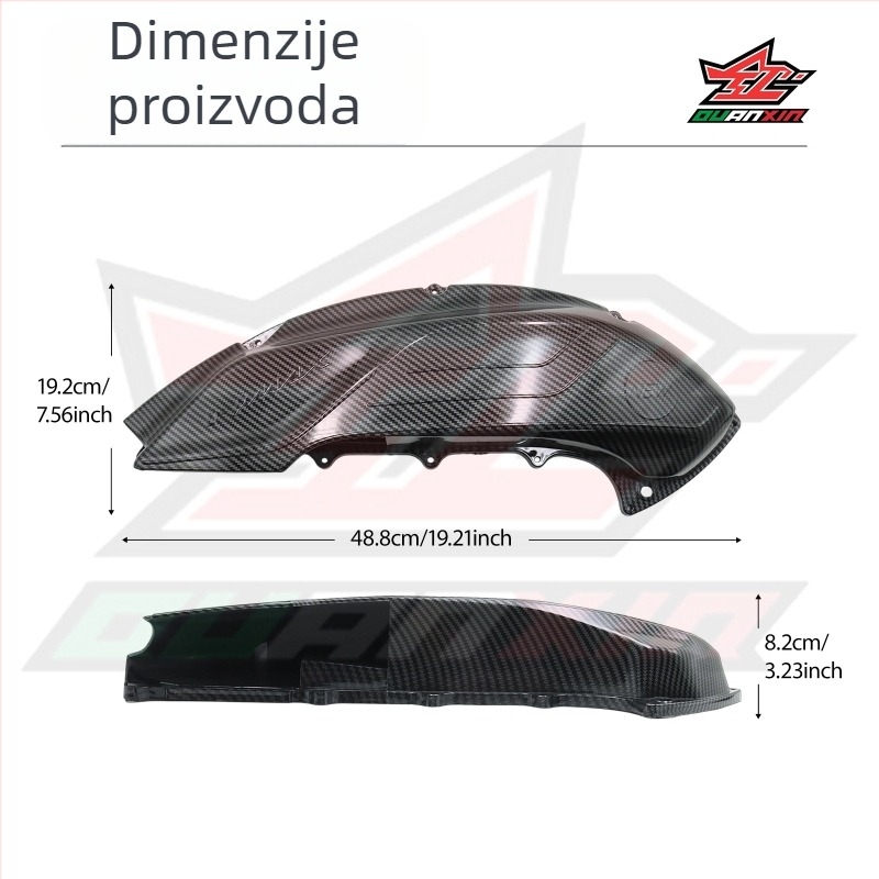 Dekorativni poklopac za zračni filtar motocikla Yamaha NMAX155/NVX155, zaštita od prašine, model QX-32/002, 50,5 mm, od Whole Heart Car Products