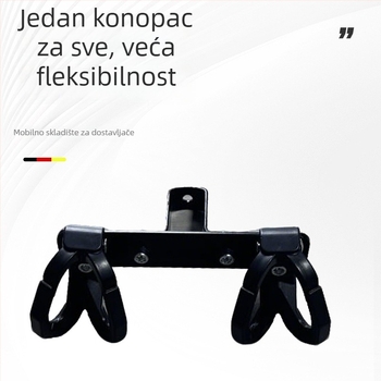 Xin Lei električno vozilo – prednja poprečna šipka s redom kukica, ABS kukice i nosač od aluminijske legure za dostavu hrane