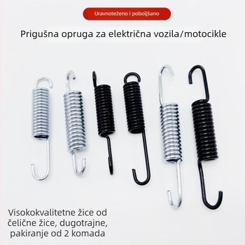 Stražnji parking nosač s univerzalnom kompatibilnošću za bicikle, motocikle i električne skutere; velika tronožna baza; mehanizam s oprugom napetosti