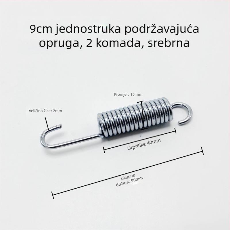 Stražnji parking nosač s univerzalnom kompatibilnošću za bicikle, motocikle i električne skutere; velika tronožna baza; mehanizam s oprugom napetosti