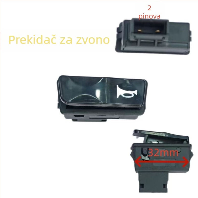 Kontrolna ploča s pet prekidača za električni skuter/motocikl – plastično kućište, FC marka, kompatibilno s električnim vozilima motocikala i skutera