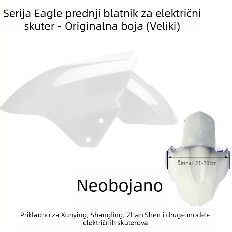 Prednji blatnik za električno vozilo, zaštita od prskanja, kompatibilno s Aima, Yadi, Luyuan, Xunying