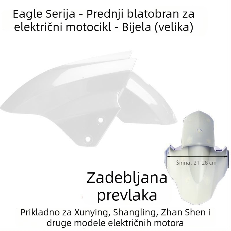 Prednji blatnik za električno vozilo, zaštita od prskanja, kompatibilno s Aima, Yadi, Luyuan, Xunying