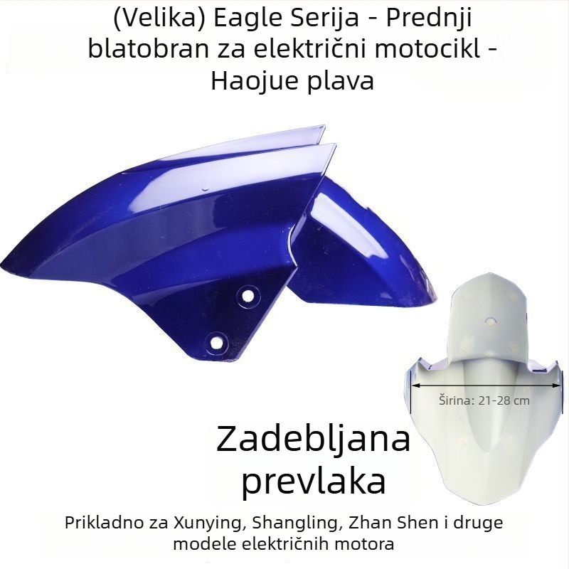 Prednji blatnik za električno vozilo, zaštita od prskanja, kompatibilno s Aima, Yadi, Luyuan, Xunying