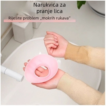 Pamukaste rukave s otpornošću na ulja i mrlje, opušten stil, jednobojni uzorak