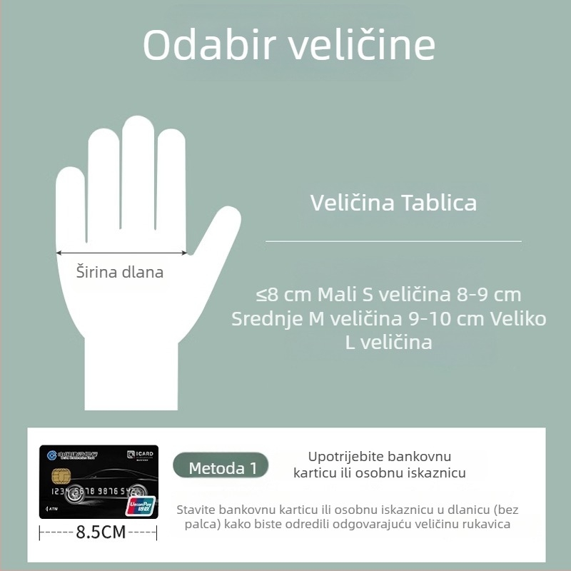 Nitril rukavice za jednokratnu upotrebu, deblje, 50 komada u kutiji