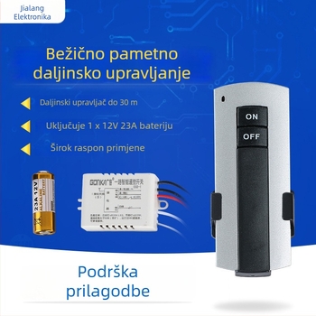 Gonka Guangjia 1-kanalni bežični daljinski prekidač, klasičan jednostavan kompaktan dizajn, radna temperatura do 85°C, pogodan za različite vrste rasvjete, dvorane za izložbe i hodnici; broj materijala JL-C02-1 road
