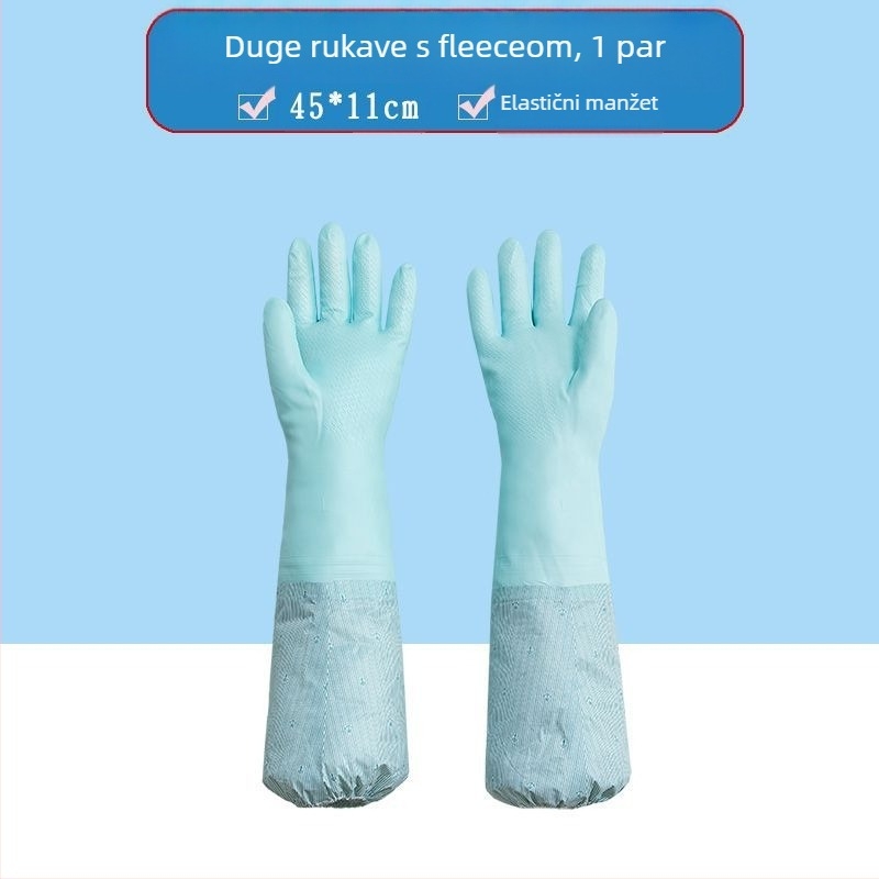 Camellia PVC Debeli Rukavice za kuhinju – Izdržljive, vodootporne