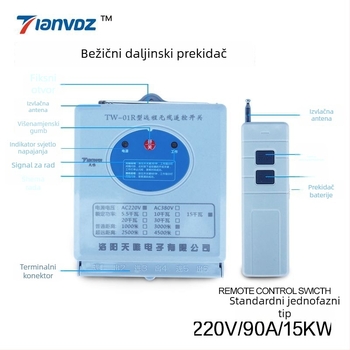 Bežični daljinski prekidač 220V za jednofazno napajanje – industrijska oprema, visokoučinkovite vodene pumpe i poljoprivredna navodnjavanja, radna temperatura -40°C...85°C