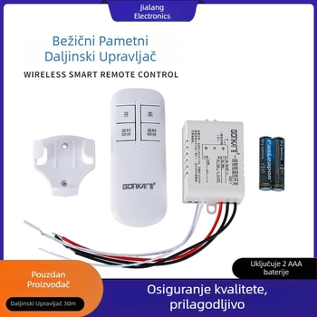 Jedno-kanalni daljinski prekidač za lampe za dezinfekcijo in lampe proti komarci — bežični upravljač, domet do 315 m, radna temperatura od -20 do 75 °C, pogodno za kućne lampe