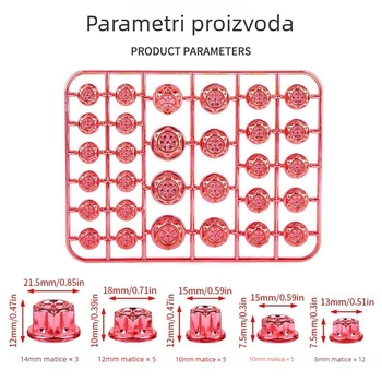 Poklopac vijaka za motor motocikla, Model 059007, Univerzalno, Modifikacija