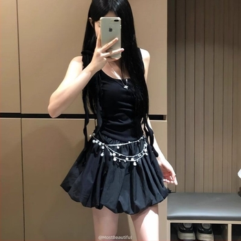 Metalni pojas za struk s biserima školjke – unisex, za mlade, ljeto 2025, tijelo lanac Y2K