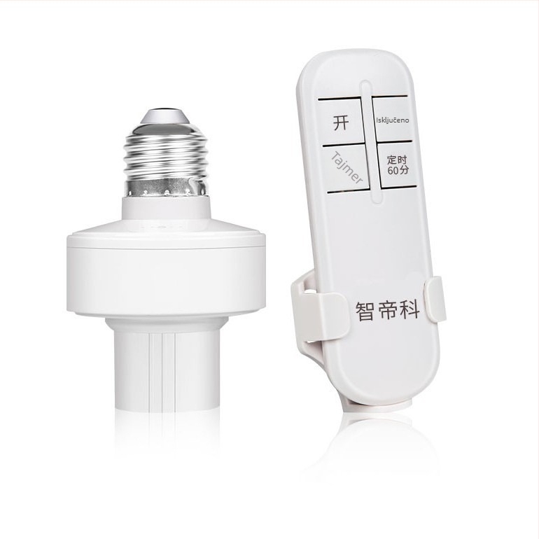 Bežični daljinski upravljač držač žarulje E27, 220V, radna temperatura -20 do 65°C