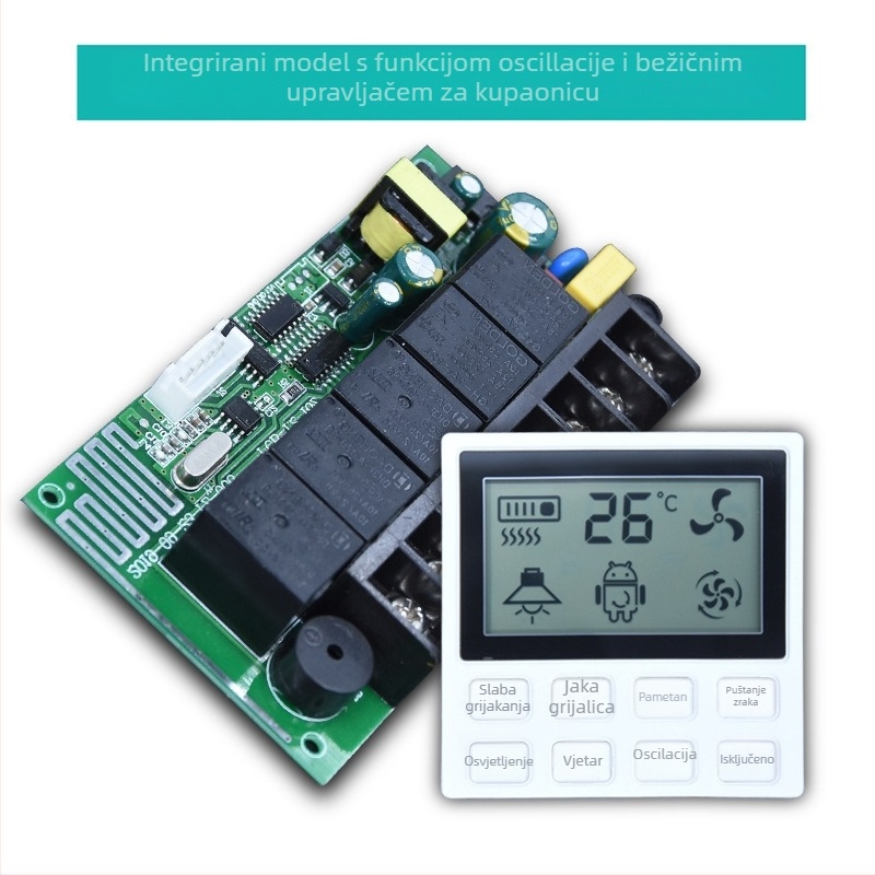 Bežični daljinski prekidač za kupaonski grijač — kućna upotreba, 40–60 °C, Jin Yida
