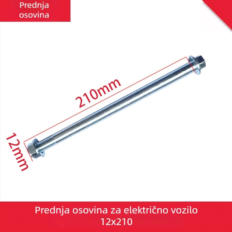 Prednja os za električna bicikla i motocikle | Cinkova legura | Komponenta rama, kompatibilna s prednjim kolom