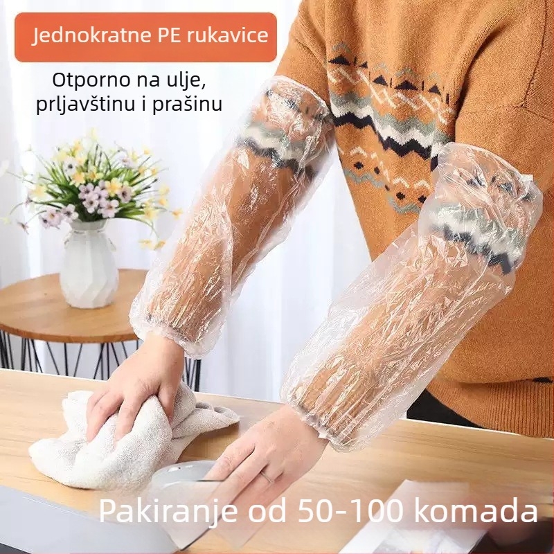 Jednokratne PE rukave za kuhinju — vodootporne, otporne na ulje i habanje, debeli dizajn