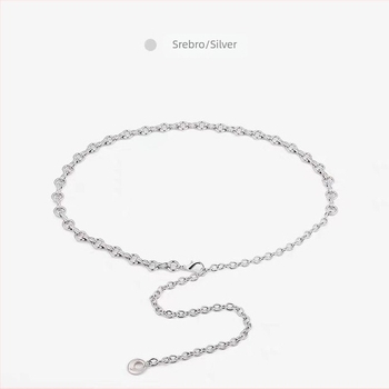 Kaiš za struk s metalnom lancem — svestran stil, ženski mladi dopuna (Materijal: Metal; Stil: Svestran; Spol: Žena; Uzrast: Mlađi; Broj pojasa: Jedan krug)