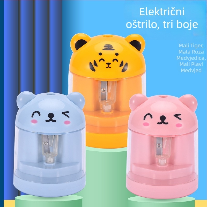 Električni oštrač olovaka s dizajnom životinje, model 60, plastično tijelo