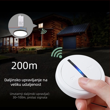 Magnetski bežični prekidač s daljinskim upravljanjem, IP66 vodootporan, instalacija bez žica, radni raspon -40°C do 70°C, vatrootporan V0