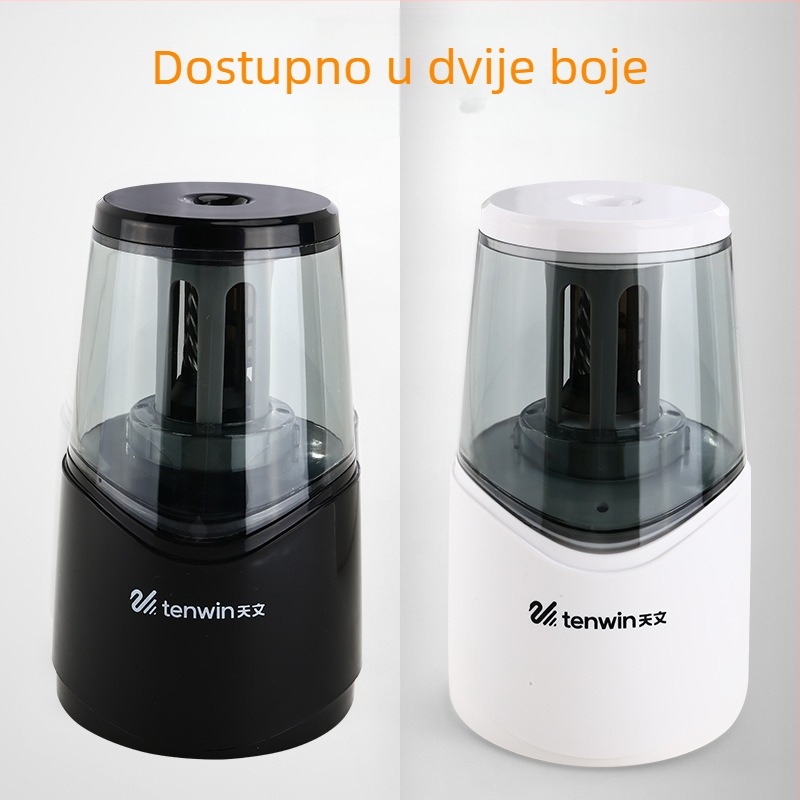 Električni oštrilac za olovke 8010 – električni pogon, ABS kućište, pakiranje u kartonskoj kutiji