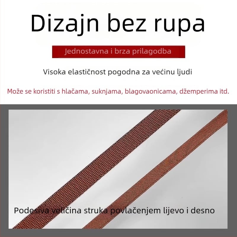 Saint-wang Pearl Thin Belt za žene — magnetsko zatvaranje, plastična kopča, širina 2–4 cm, poslovni stil dodatak