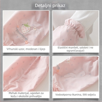Ženske rukave – vodootporne, cvjetni uzorak, moderni minimalistički stil