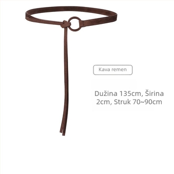 Ženski kaiš za struk od PU kože u retro stilu, spona od legure, zatvaranje igličastim kopčom (pin buckle), širina 2-4 cm, ručna izrada, dekorativan dodatak za traperice i suknje