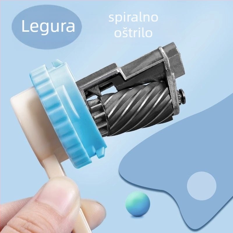 Ručni oštrivač olovaka, model Syjbdao, plastično kućište, geometrijski oblik, za djecu