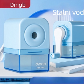 Dingbang 7501 Ručni oštrač olovaka, plastični, geometrijskog oblika, za djecu 0–14 godina