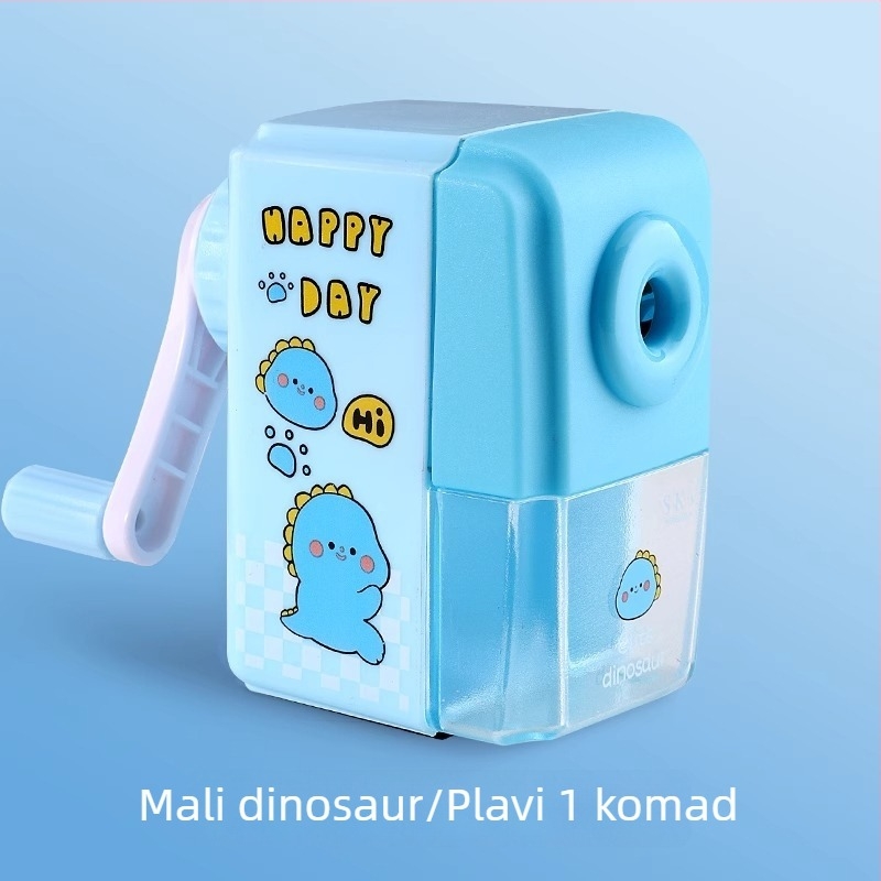 Xudele oštrilica za olovke - ručna, s okretanjem, plastično kućište, za djecu, za osnovnu školu