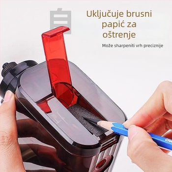 Reversal Oštrilo za olovke za skicu, prijenosno ručno oštrilo, model Yf9190bkt, plastično kućište, težina 131 g