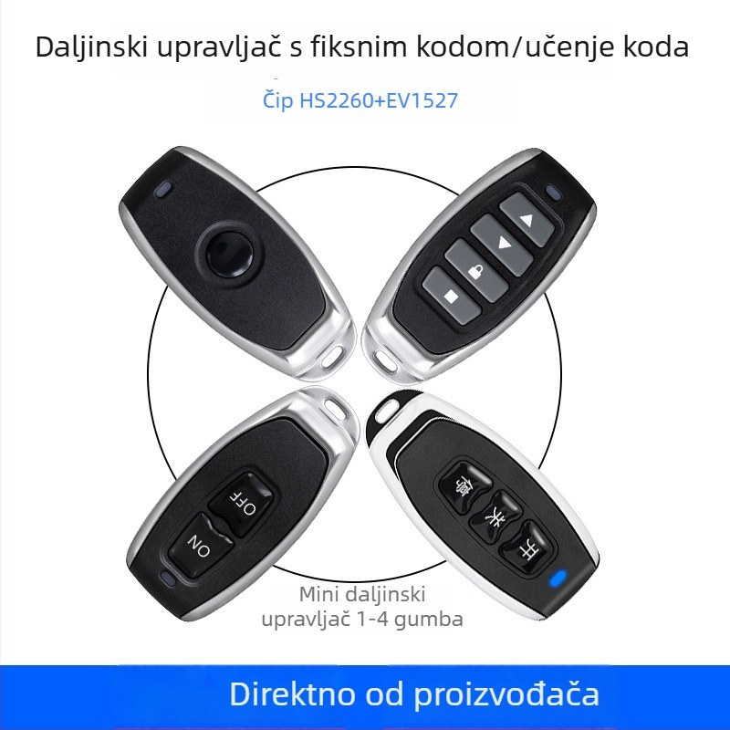 Bežični jednokanalski daljinski upravljač, široki raspon napona 220V/110V, za vodenu pumpu, radna temperatura -40°C do +50°C, CE certifikat