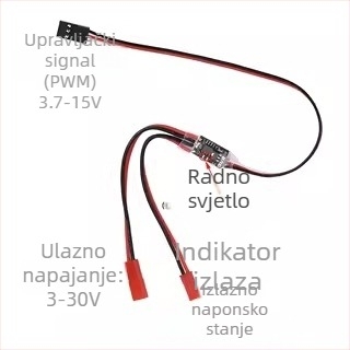 PWM daljinski upravljani prekidač, digitalni, 2–20A, 3–30V, PWM signalno upravljanje za UAV-ove i vodne pumpe
