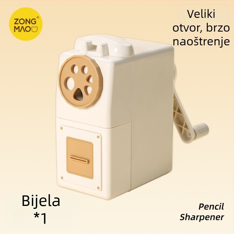 Ručni oštrivač olovaka s višestrukim otvorima i podesivom debljinom, plastično kućište, model JY-046