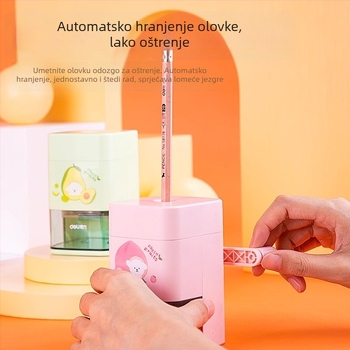 Deli oštrilo za olovke - ručni mehanizam, za učenike, plastično kućište, model Deli71154
