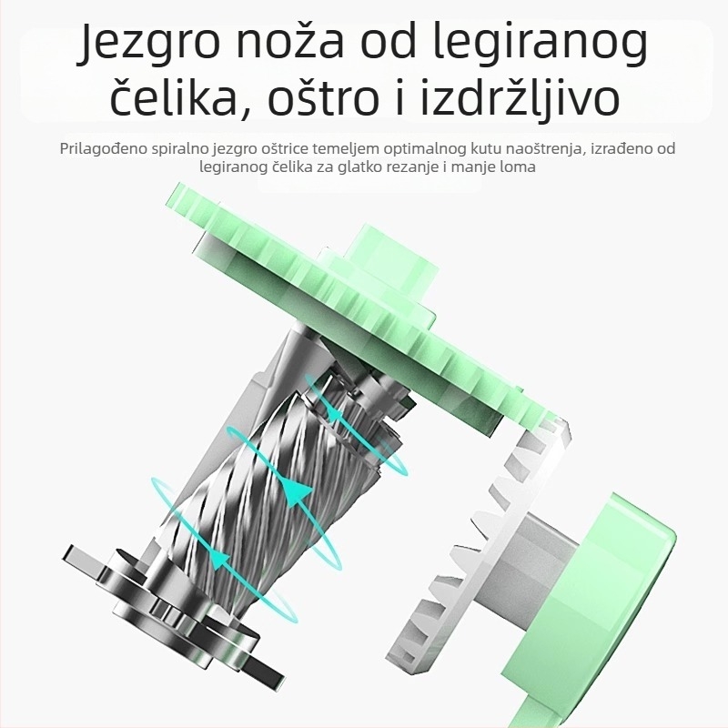 Deli oštrilo za olovke - ručni mehanizam, za učenike, plastično kućište, model Deli71154