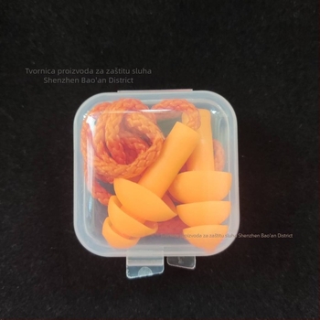 PU ušne čepovi sa užetom, zvučna izolacija 33 dB, SNR 35 dB, CE EN 352-2