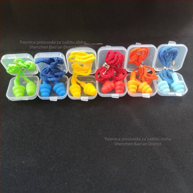 PU ušne čepovi sa užetom, zvučna izolacija 33 dB, SNR 35 dB, CE EN 352-2