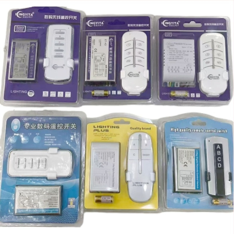 Cetverokanalni daljinski prekidač za lampe, bežično upravljanje (-20 °C do 45 °C; Marka: Jinyida; Kompatibilan sa svim tipovima lampi)